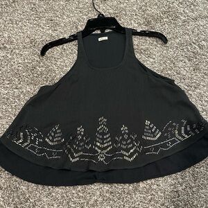 Hollister Tank Dark Grey Size XS Flowy RacerBack